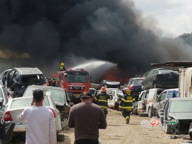 حالة استنفار في مجد الكروم: سلسلة انفجارات بعد حريق في مجمع للخرداوات وإخلاء منازل